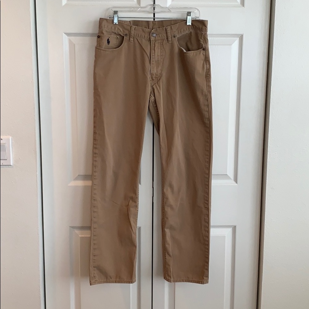Ralph Lauren Chinos 34x 32 Straight Leg 605